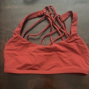 Lululemon Athletica Strappy Rust Sports Bra